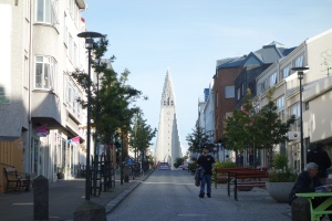 Life is calm and quaint along one of the main drags in downtown Reykjavik. 